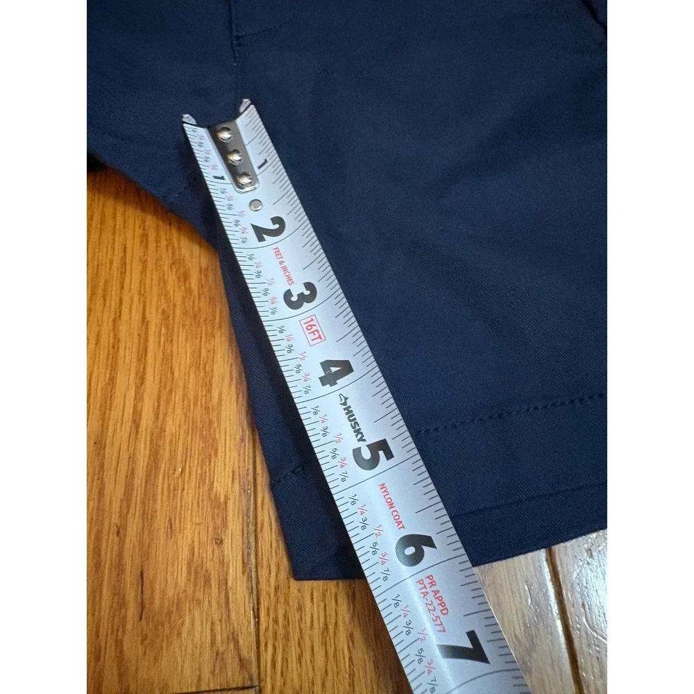NWOT Old Navy Kids Navy Bermuda Stretch Chino Shorts Size 6 Adjustable Waist